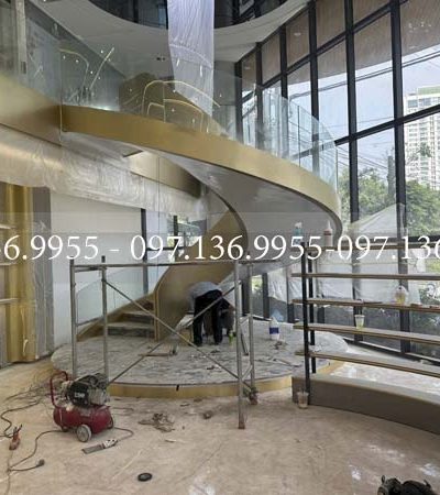 Cầu thang xoắn ốc MS09 – Nét đẹp hoàn mỹ cho không gian sống hiện đạ