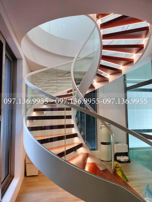Cầu thang xoắn ốc tại thái nguyên