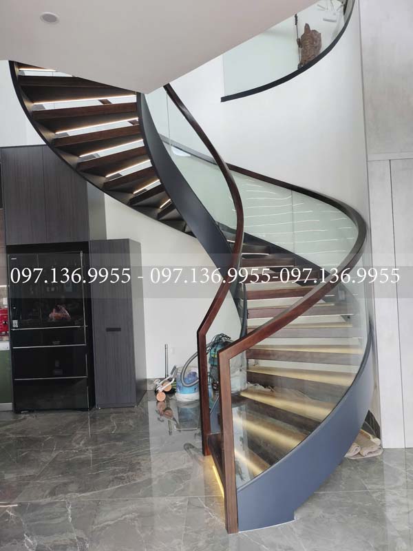 Mẫu cầu thang xoắn ốc ms16