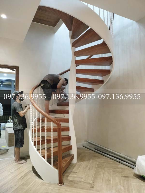 mẫu cầu thang xoắn ốc ms13