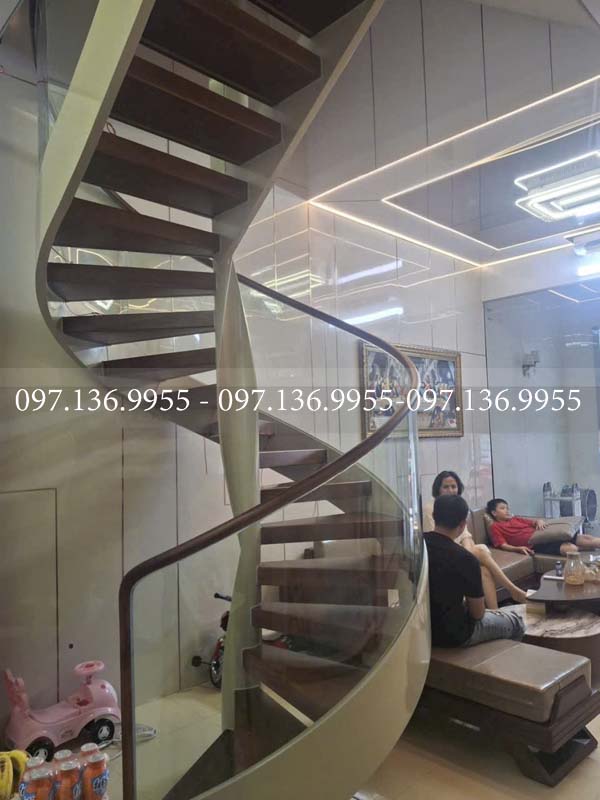 Mẫu Cầu Thang Xoắn Ốc MS19 Đẳng Cấp Sang Trọng Cho Không Gian Hiện Đại